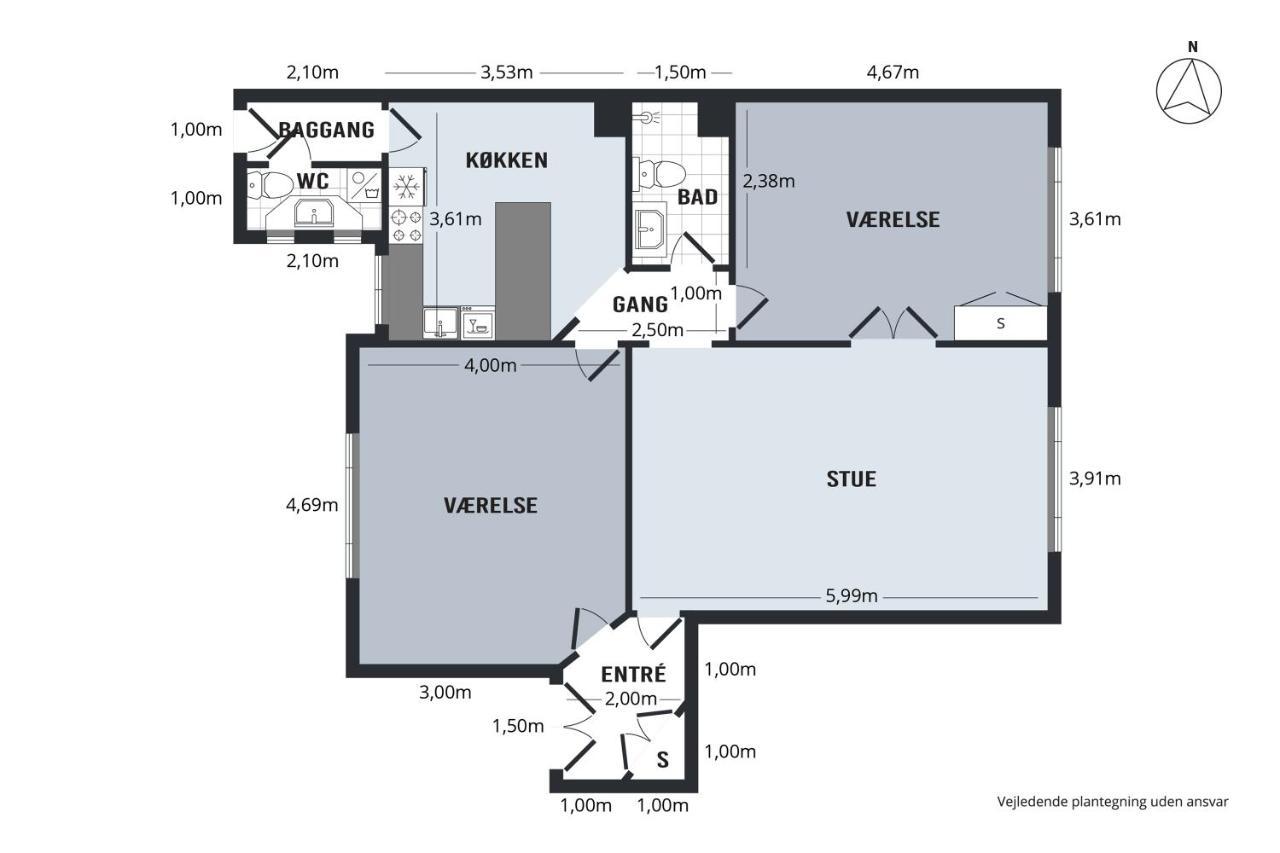 The Modern Aarhus Getaway Apartment Bagian luar foto